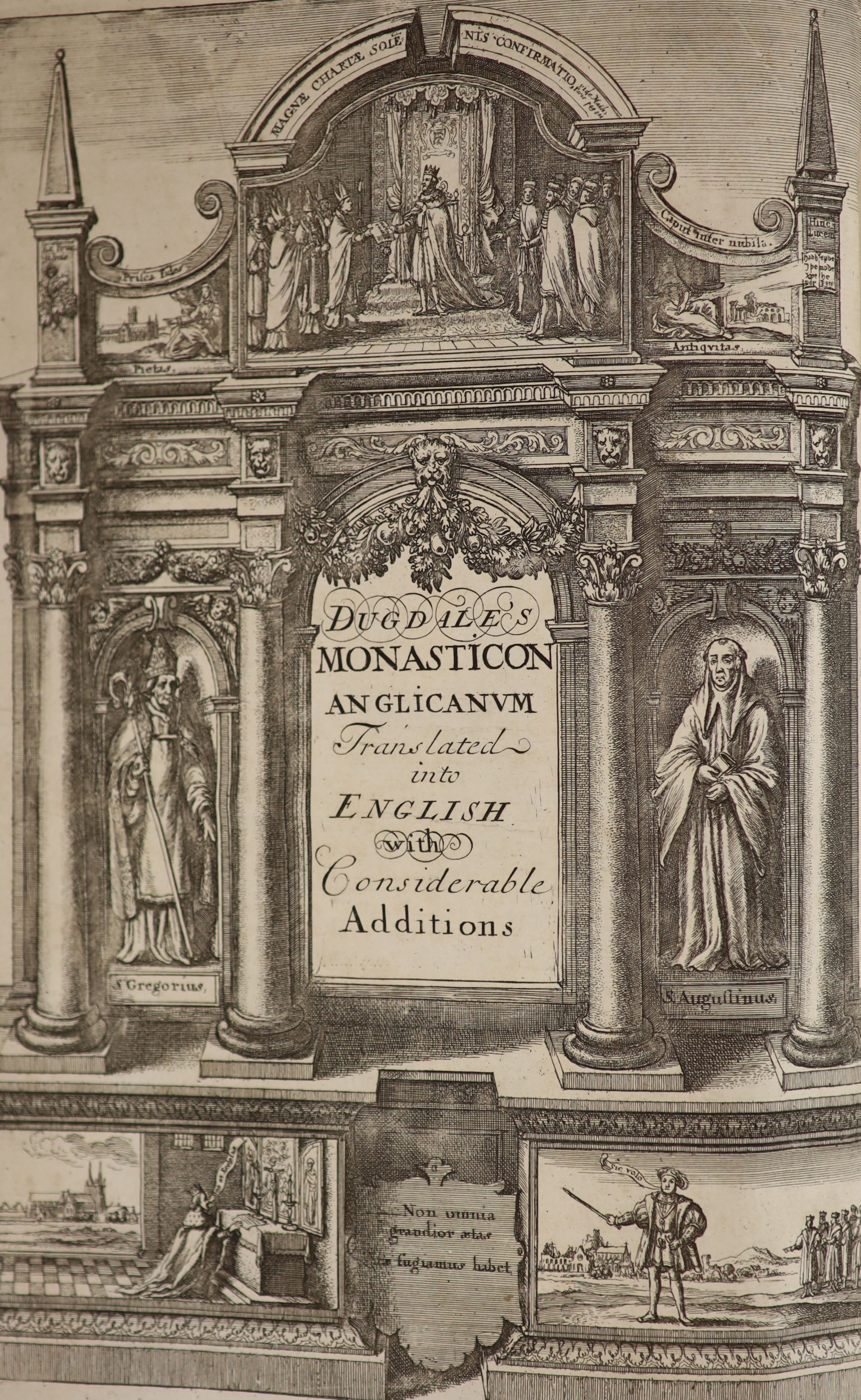 Dugdale, Sir William. Monasticon Anglicanum ... (new edition)